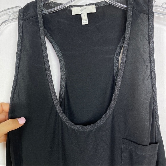 Joie Silk Racerback black Sleeveless Tank - Picture 4 of 7